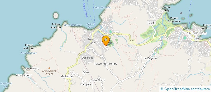 localisation de l'entreprise SCI LES ECOLODGES ROBINSON à LES TROIS-ILETS