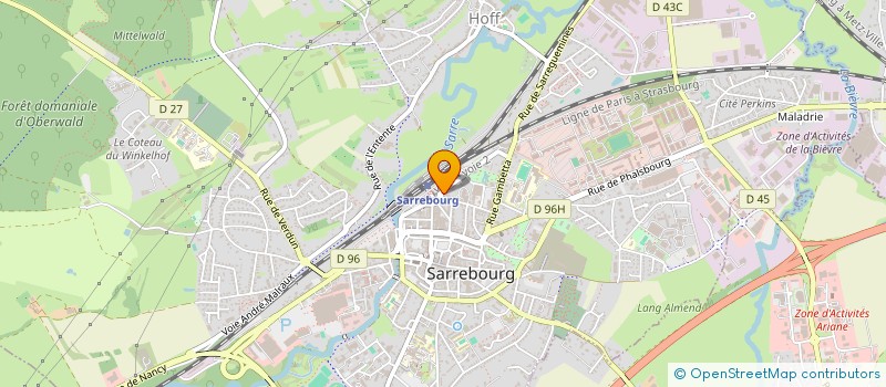 localisation de l'entreprise SCI LES ECREVISSES à SARREBOURG