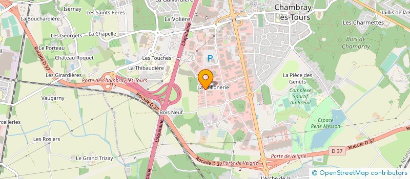 localisation de l'entreprise SCI LES ECRINS  CHAMBRAY-LES-TOURS