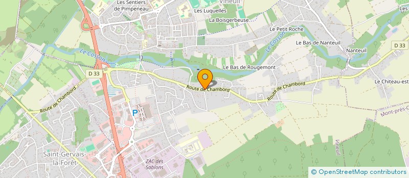 localisation de l'entreprise SCI LES ECRINS à VINEUIL