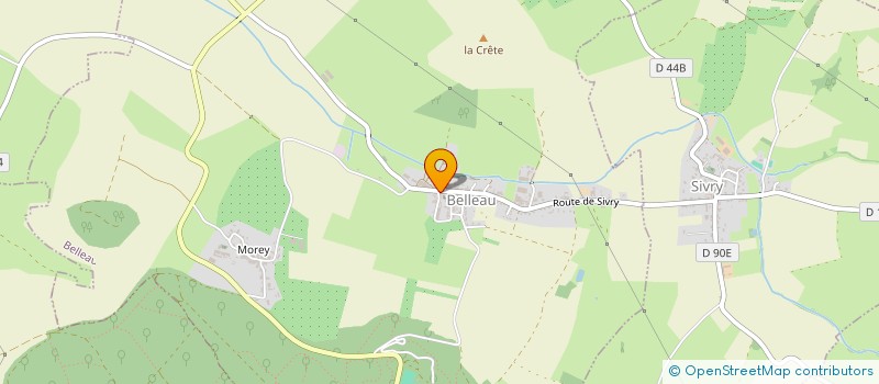 localisation de l'entreprise SCI LES ECRINS  BELLEAU