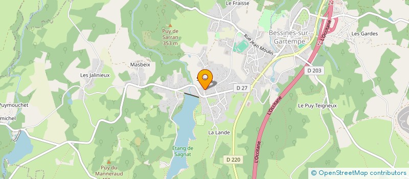 localisation de l'entreprise SCI LES ECUREUILS  BESSINES-SUR-GARTEMPE