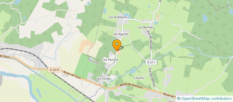 localisation de l'entreprise SCI  LES ECUREUILS  MERY-SUR-CHER