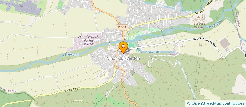 localisation de l'entreprise SCI LES ECUREUILS à VINON-SUR-VERDON