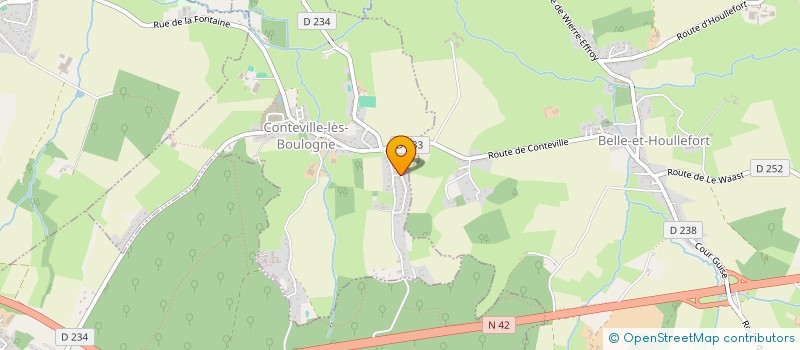 localisation de l'entreprise SCI LES ECUREUILS  CONTEVILLE-LES-BOULOGNE