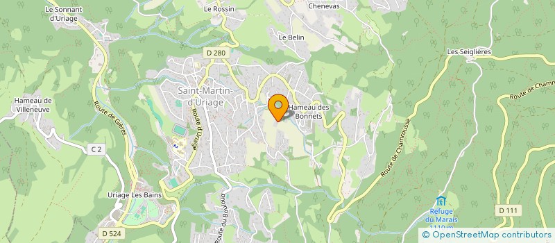 localisation de l'entreprise SCI LES ECUREUILS  SAINT MARTIN D'URIAGE