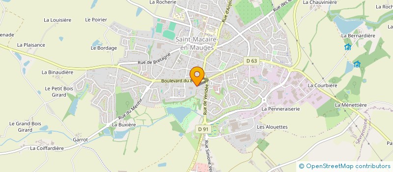 localisation de l'entreprise SCI LES ECUREUILS à SEVREMOINE