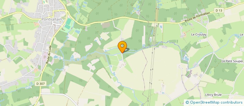 localisation de l'entreprise SCI LES ECUREUILS  PONTVALLAIN