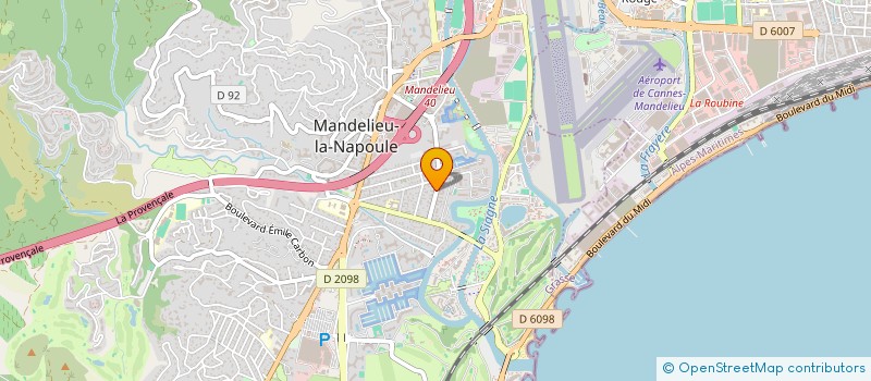 localisation de l'entreprise SCI LES ECUREUILS DE VICTORIA à MANDELIEU-LA-NAPOULE