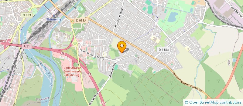 localisation de l'entreprise SCI LES ECUREUILS RAGNI  YUTZ