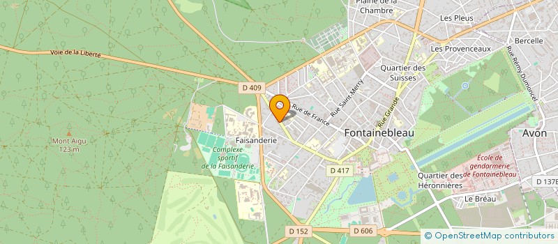 localisation de l'entreprise SCI LES ECURIES à FONTAINEBLEAU