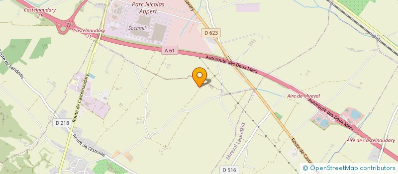 localisation de l'entreprise SCI LES ECURIES  CASTELNAUDARY