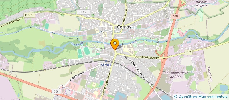 localisation de l'entreprise SCI LES ECURIES  CERNAY