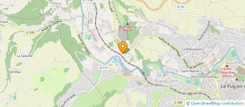 localisation de l'entreprise SCI LES ECURIES ANICIENNES  ESPALY-SAINT-MARCEL