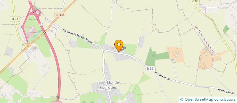 localisation de l'entreprise SCI LES ECURIES DE SAINT ELOI  SAINT-ELOI-DE-FOURQUES