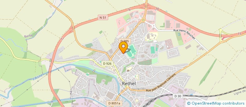 localisation de l'entreprise SCI LES EDITIONS DE LA BASCULE  RETHEL