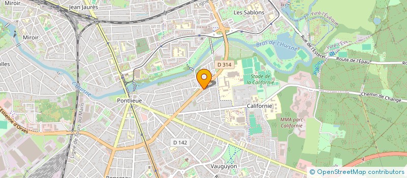 localisation de l'entreprise SCI LES EGLANTINES à LE MANS