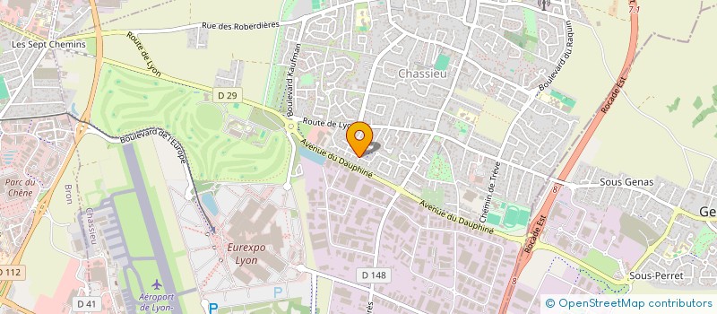 localisation de l'entreprise SCI LES EGLANTINES  CHASSIEU