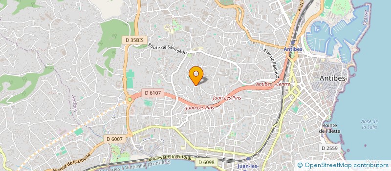localisation de l'entreprise SCI LES EGLANTINES à ANTIBES