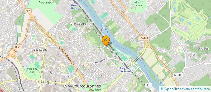 localisation de l'entreprise SCI LES EGLANTINES à EVRY-COURCOURONNES