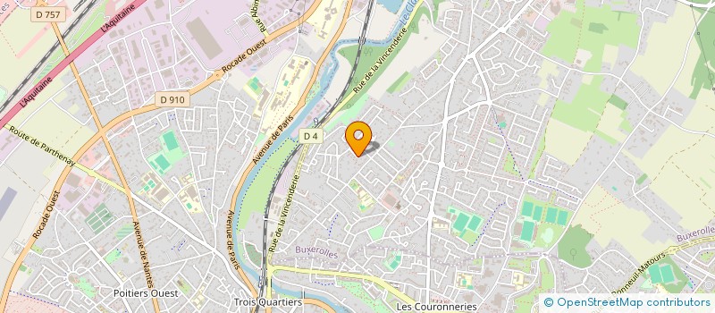 localisation de l'entreprise SCI LES EGLANTINES  BUXEROLLES