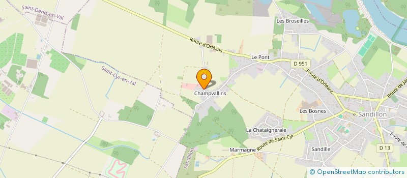 localisation de l'entreprise SCI LES EGRONIERES à SANDILLON