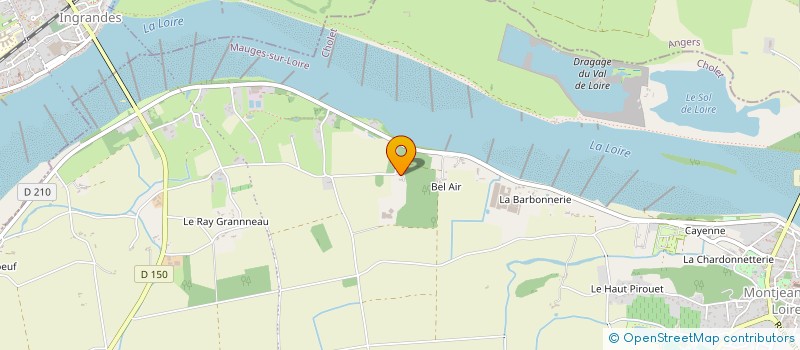 localisation de l'entreprise SCI LES EJOURIES  MAUGES-SUR-LOIRE