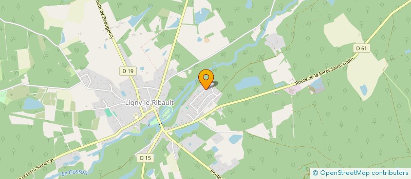 localisation de l'entreprise SCI LES ELFES à LIGNY-LE-RIBAULT