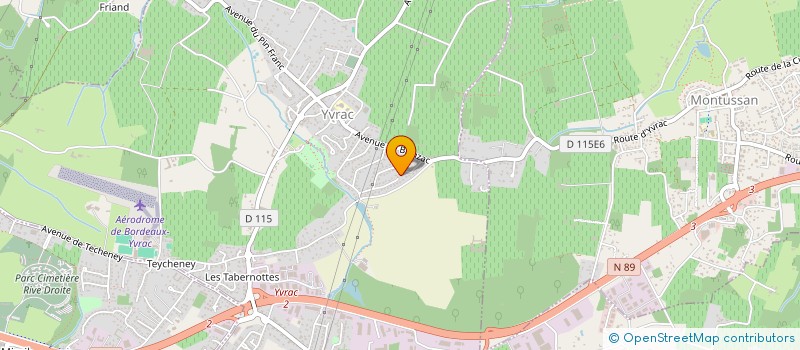 localisation de l'entreprise SCI LES ELODINES  YVRAC