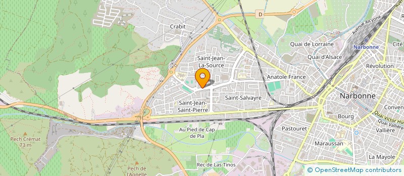 localisation de l'entreprise SCI LES ELYSIQUES à NARBONNE