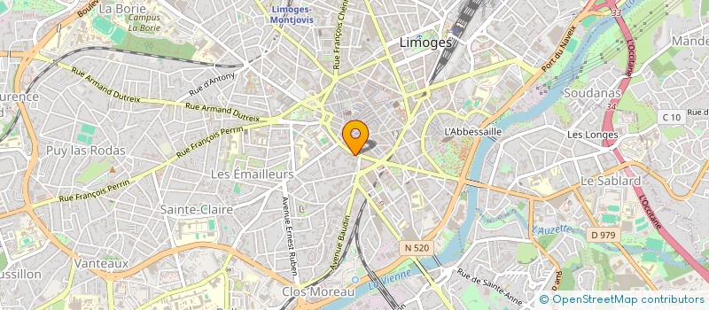 localisation de l'entreprise SCI LES EMAILLEURS à LIMOGES