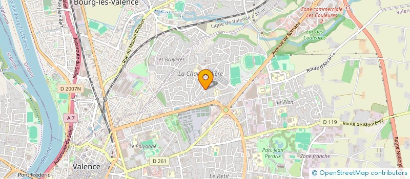 localisation de l'entreprise SCI LES EMBETSCHES  VALENCE