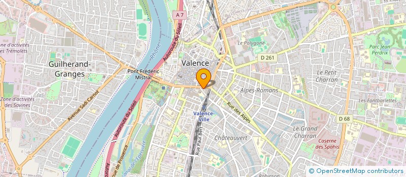 localisation de l'entreprise SCI LES EMBIEZ à VALENCE