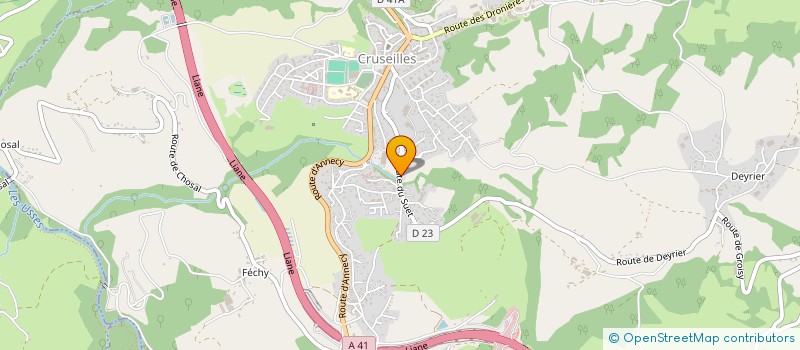 localisation de l'entreprise SCI LES EMBRUNES  CRUSEILLES