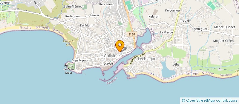 localisation de l'entreprise SCI LES EMBRUNS  GUILVINEC