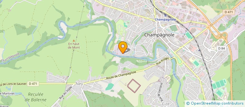 localisation de l'entreprise SCI LES EMBRUNS  CHAMPAGNOLE