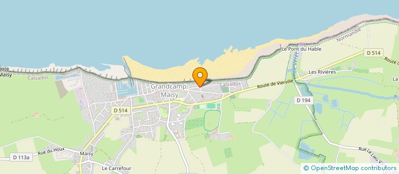 localisation de l'entreprise SCI LES EMBRUNS  GRANDCAMP-MAISY