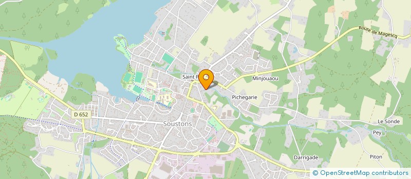 localisation de l'entreprise SCI LES EMBRUNS  SOUSTONS