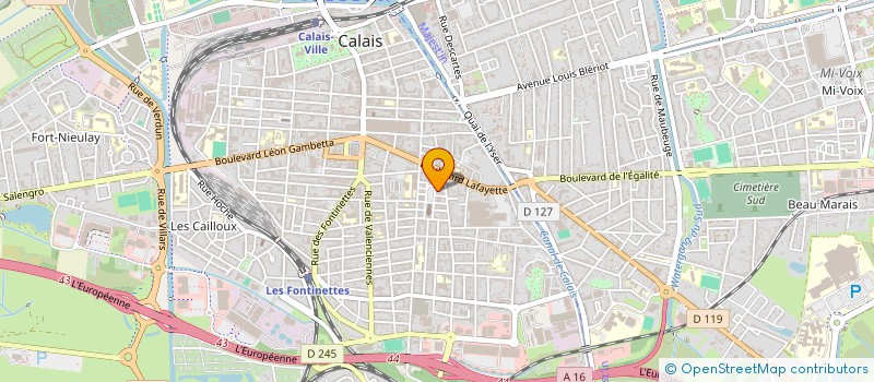 localisation de l'entreprise SCI LES EMBRUNS  CALAIS