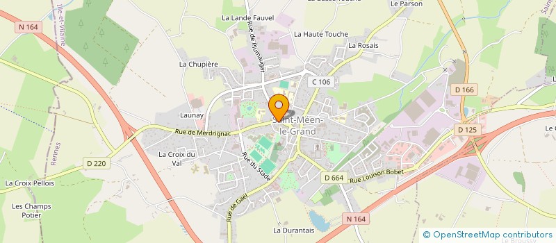 localisation de l'entreprise SCI LES EMBRUNS  SAINT-MEEN-LE-GRAND