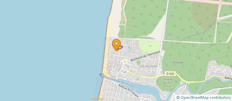 localisation de l'entreprise SCI LES EMBRUNS  MIMIZAN