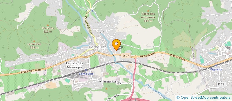 localisation de l'entreprise SCI LES EMBRUNS  CARNOULES