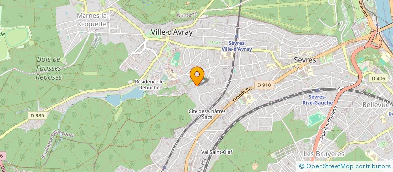 localisation de l'entreprise SCI LES EMBRUNS  SEVRES