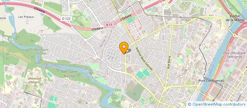 localisation de l'entreprise SCI LES EMBRUNS à ANGERS