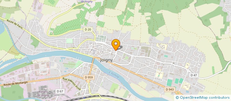 localisation de l'entreprise SCI LES EMBRUNS  JOIGNY