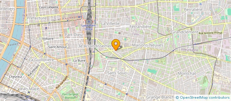 localisation de l'entreprise SCI LES EMERAUDES  LYON