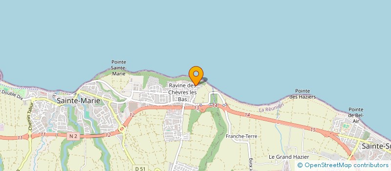 localisation de l'entreprise SCI LES EMERAUDES à SAINTE-MARIE