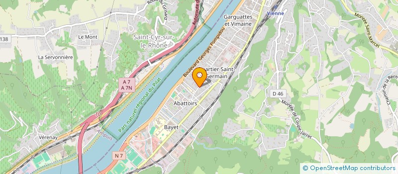 localisation de l'entreprise SCI LES EMERAUDES  VIENNE