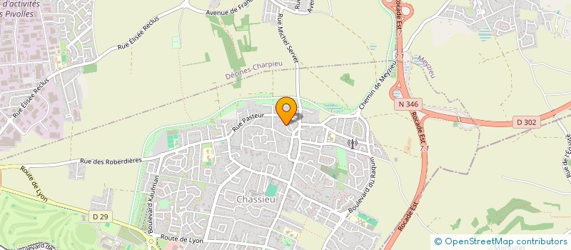 localisation de l'entreprise SCI LES ENFANTS DE BERLIOZ  CHASSIEU