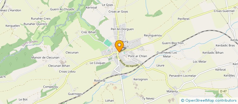 localisation de l'entreprise SCI LES ENFANTS DU CHARPENTIER  IRVILLAC